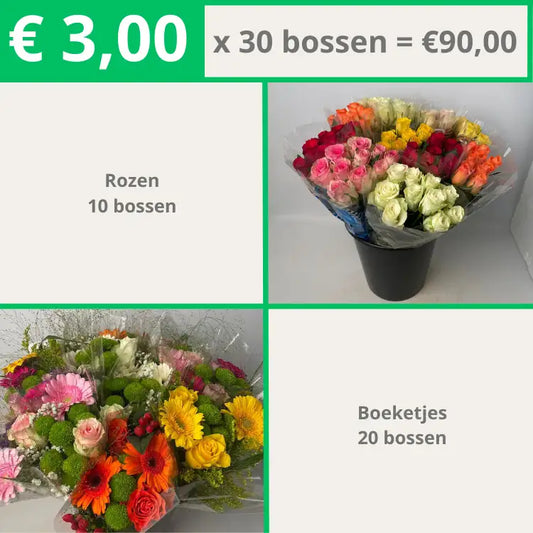 Boeketjes 20 | Rozen 10